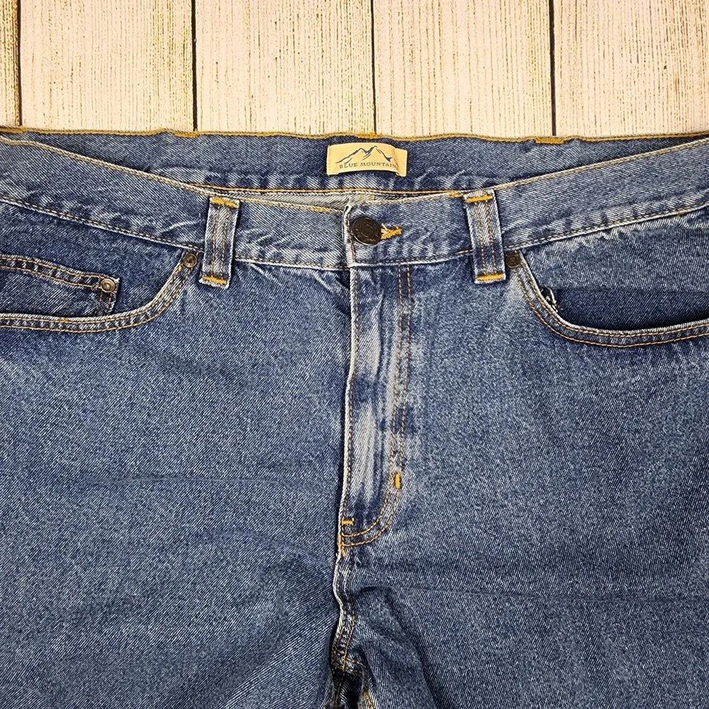 Blue Mountain Jeans Men's Size 40x30 Blue‎ 5-Pocket Relaxed Fit NWT Denim
